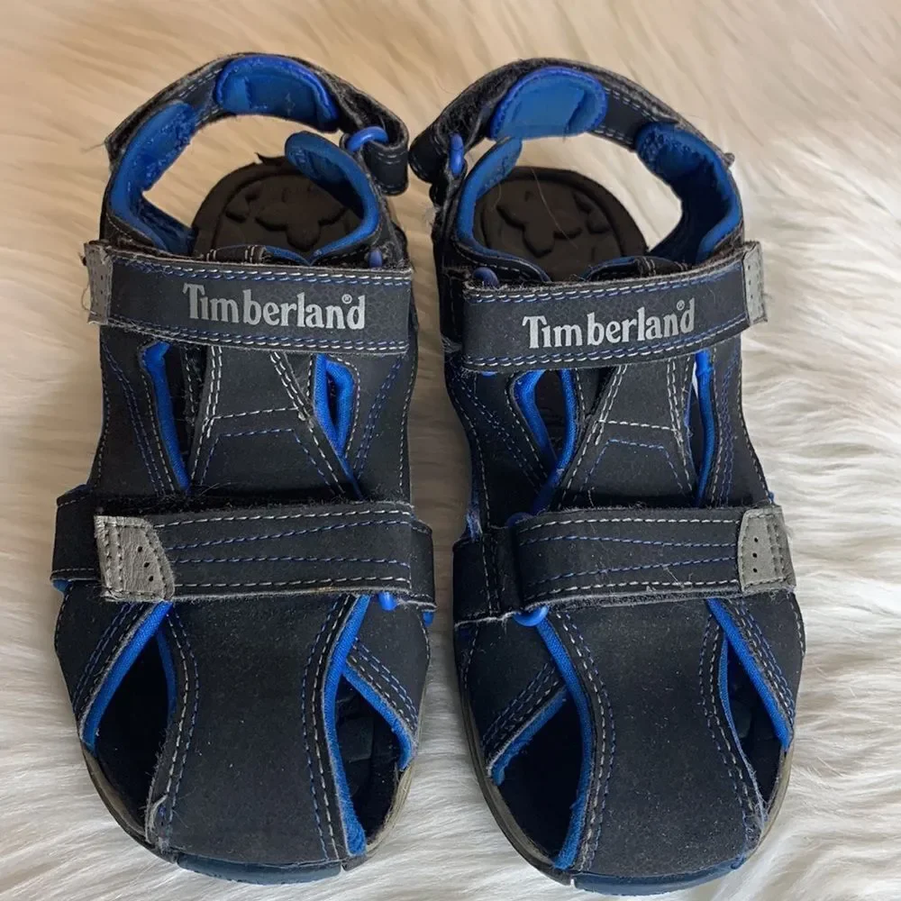 Timberland Boys Black & Blue Sandals / Water Sandals Size 3